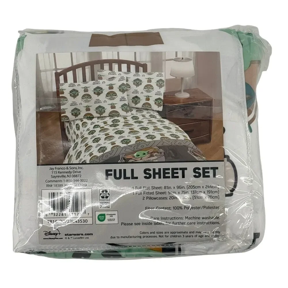 Star Wars Mandalorian The Child Grogu Full Sheet Set 4 Pc The Cutest Bounty